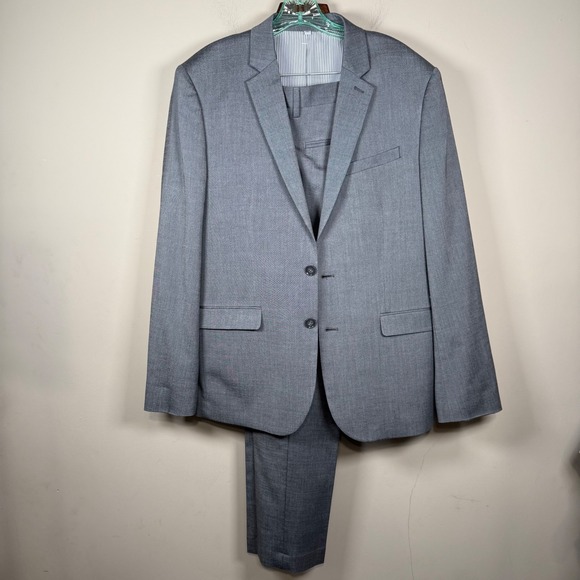 Express Other - Express Slim Gray 42R Jacket 32/28 Pant Suit Business Office Church